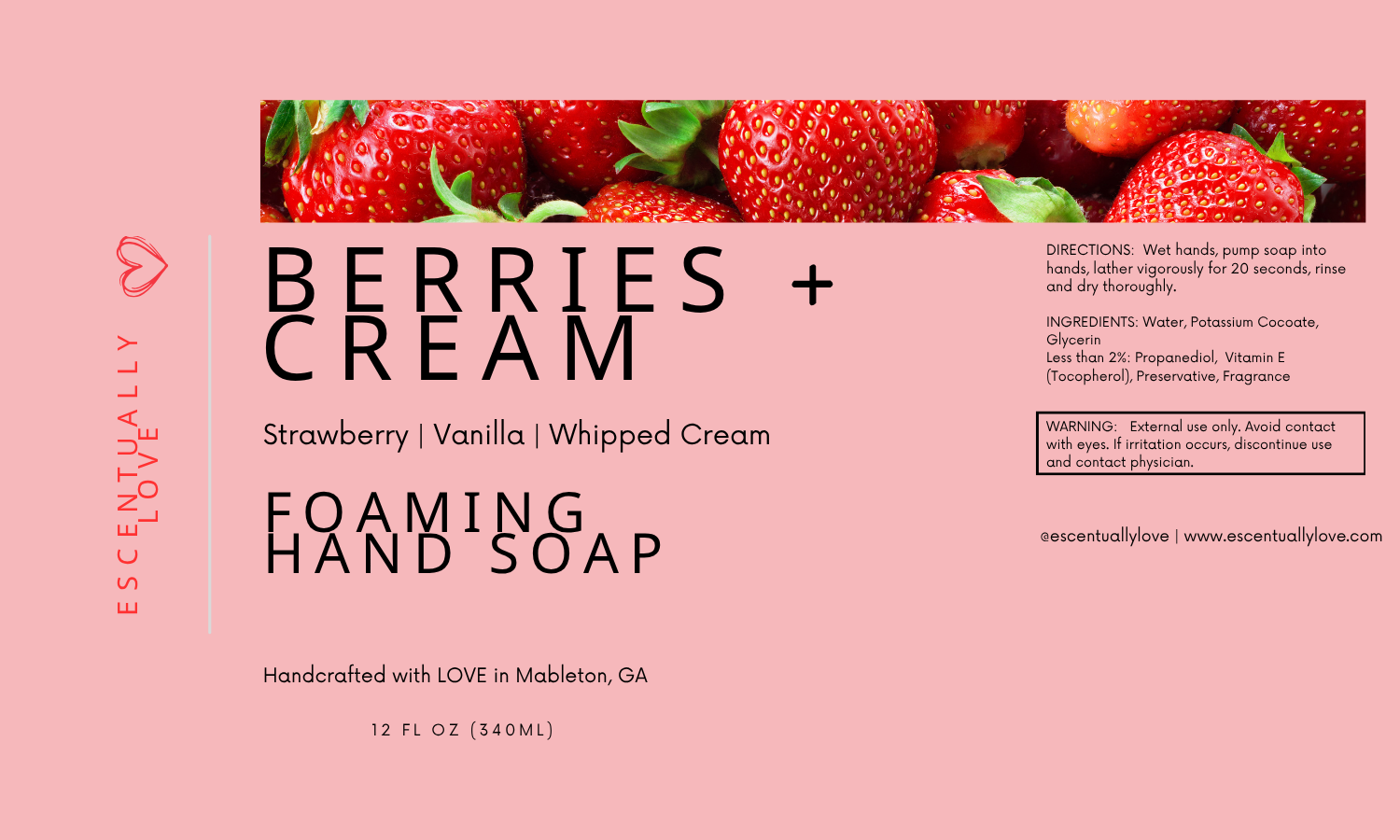 FOAMING HAND SOAP | berries + cream