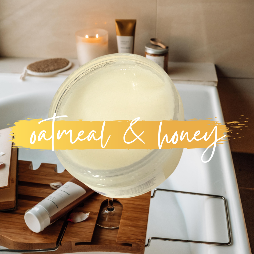 EXFOLIATING BODY SCRUB | oatmeal + honey