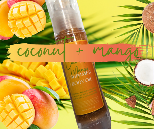 SHIMMERING BODY OIL | coconut + mango