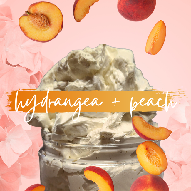 DOUBLE WHIPPED BODY BUTTER | hydrangea + peach