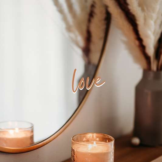 DOUBLE WICK CANDLE | love