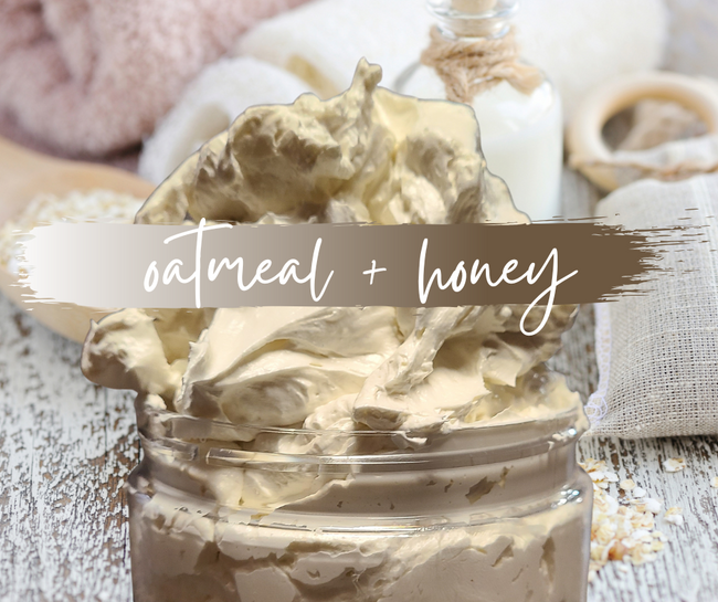 DOUBLE WHIPPED BODY BUTTER | oatmeal + honey