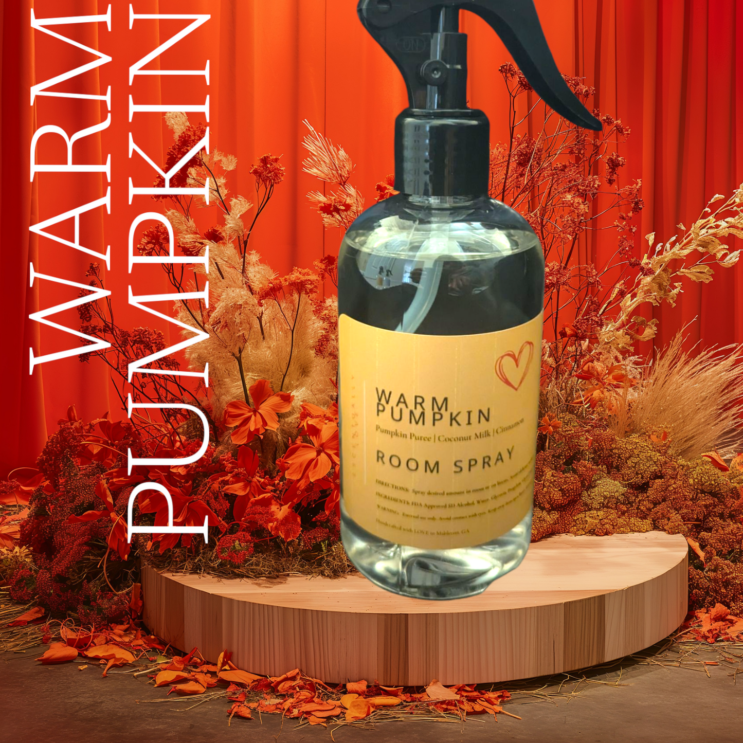 ROOM + LINEN SPRAY | warm pumpkin | 8 OZ