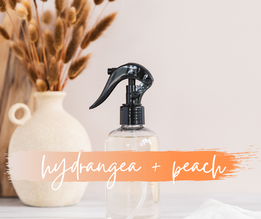 ROOM + LINEN SPRAY | hydrangea + peach | 8 OZ