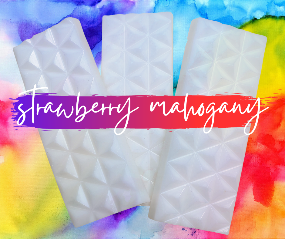 WAX MELT SNAP BARS | strawberry mahogany