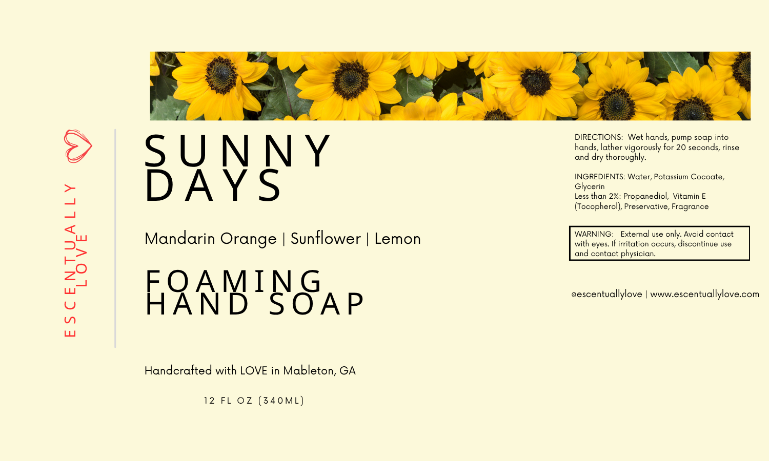 FOAMING HAND SOAP | sunny days